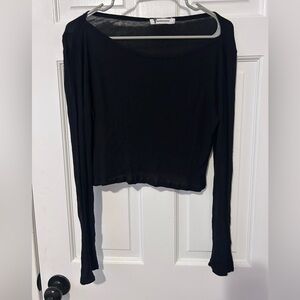 T by Alexander Wang Black Long Sleeve Tee